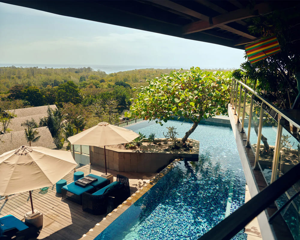 顶层公寓屋顶泳池