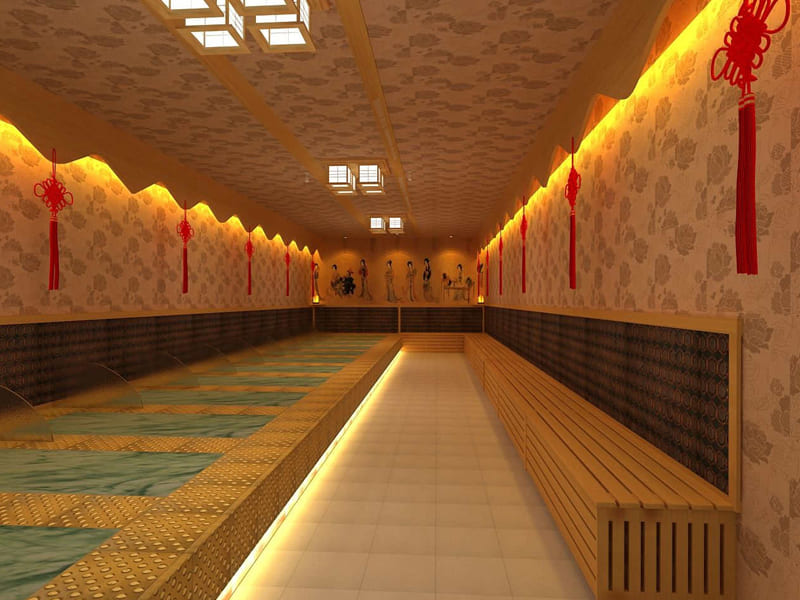 高端洗浴中心盐系汗蒸房