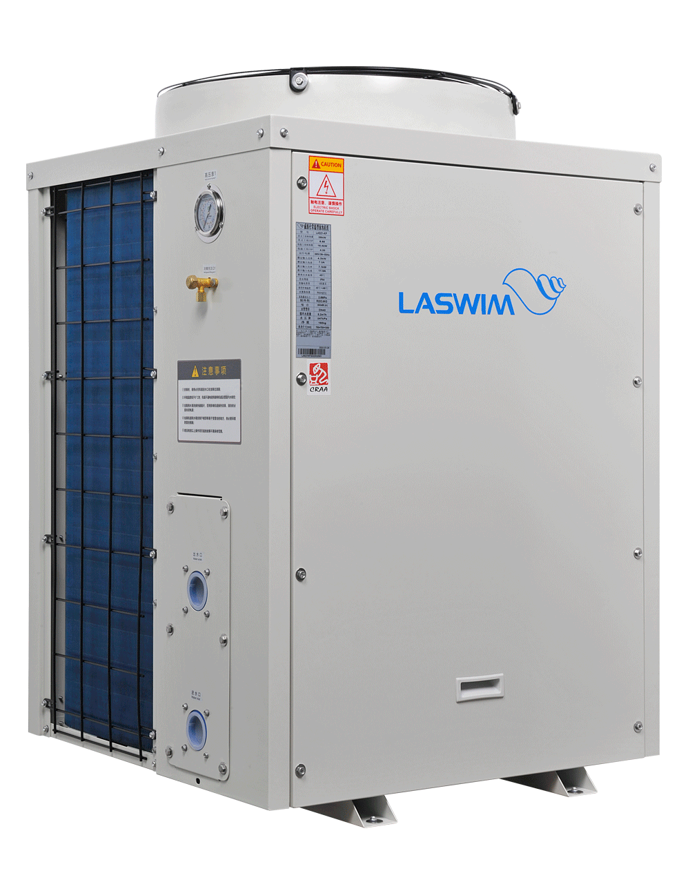 常温型热水系列热泵机组5-6匹机型(顶出风)-热水热泵